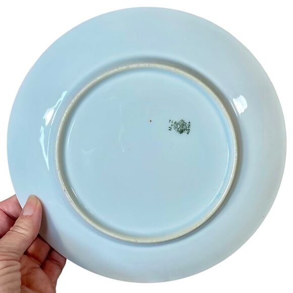 Moritz Zdekauer's Vintage Bread Plate 8 inch Stamped MZ Austria Floral Pattern - Picture 2 of 4